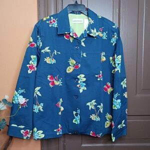 Alfred Dunner Women's size 16 Blue Blazer Jacket